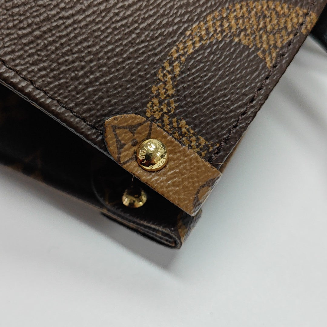 Authenticated pre-owned  ONTHEGO MM Monogram Coated Canvas Brown - Tote Bag at Looply