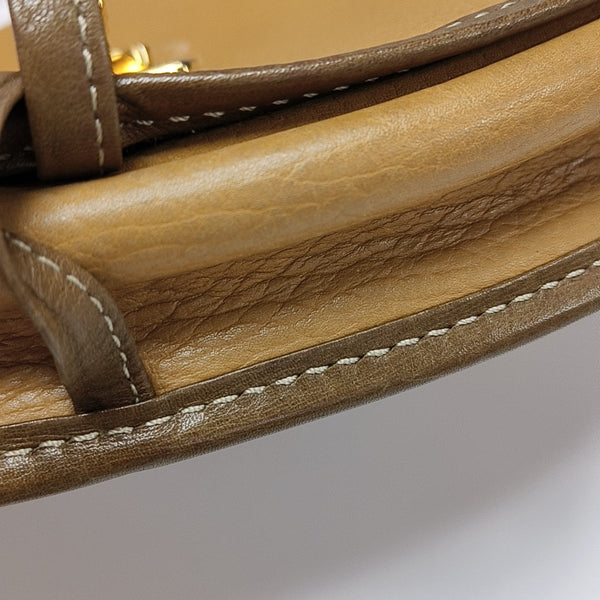 Calfskin Crossbody Bag Small Beige