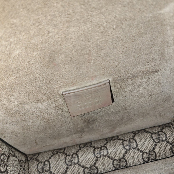 Dionysus Mini Monogram Coated Canvas Beige