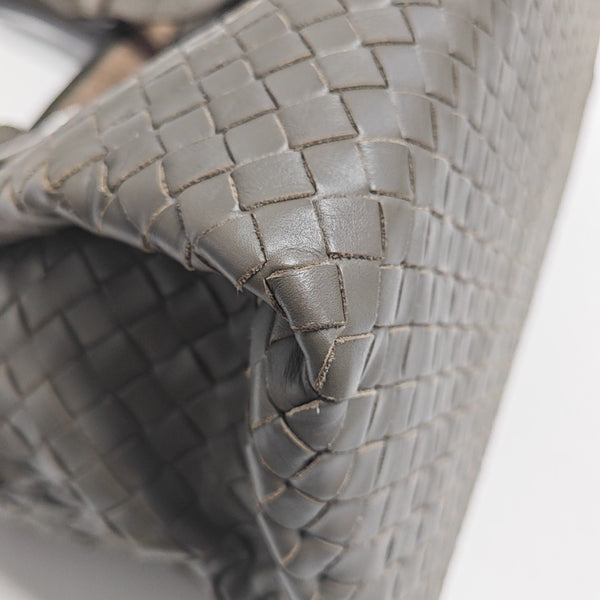 Calfskin Top Handle Bag Gray