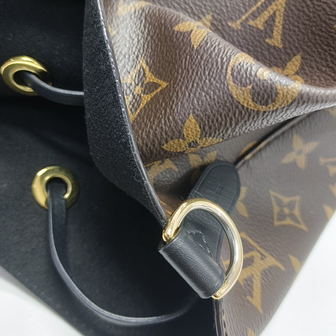 NÉONOÉ MM Monogram Coated Canvas Brown