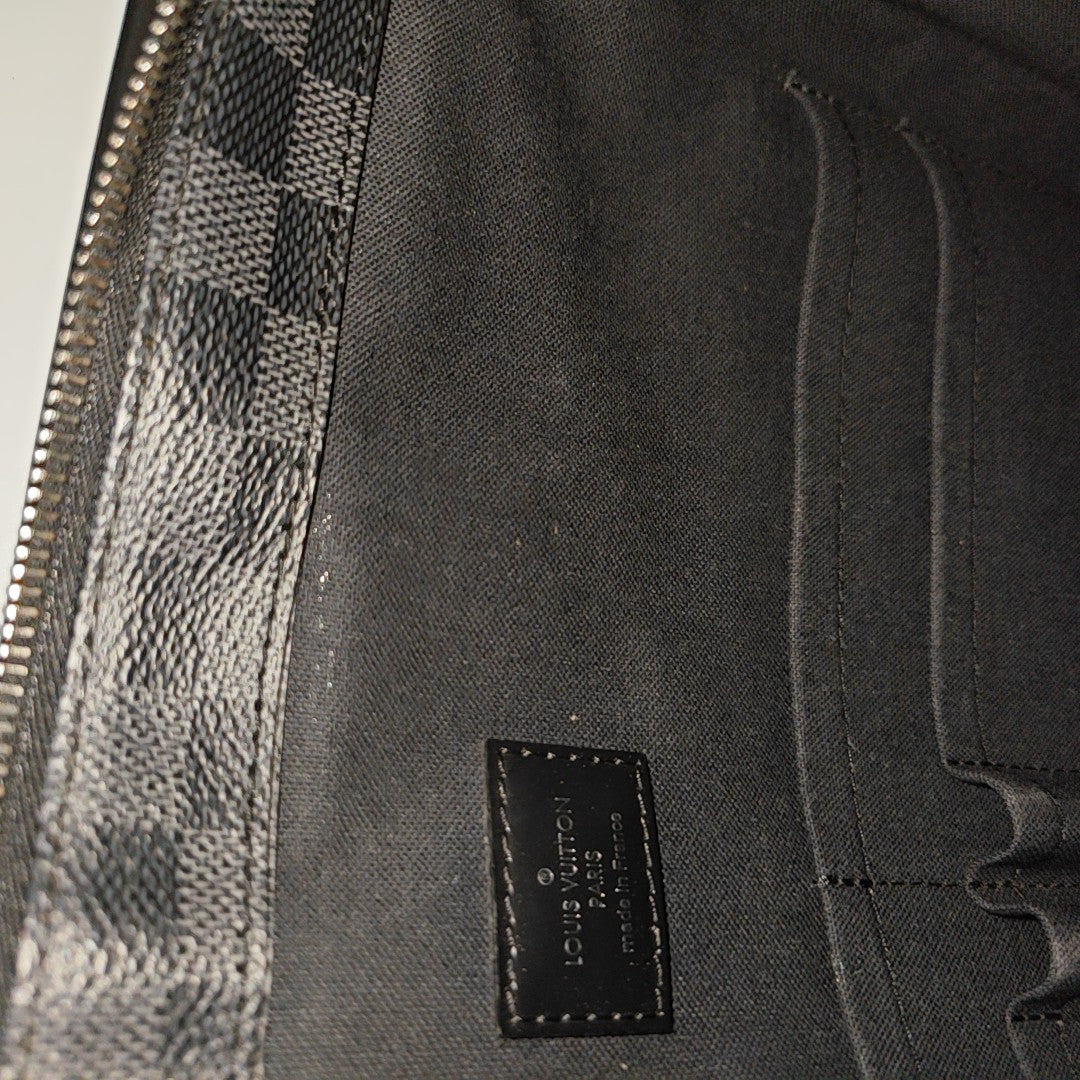 TADAO PM Damier Graphite Coated Canvas Gray