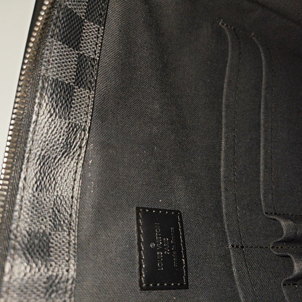 TADAO PM Damier Graphite Coated Canvas Gray