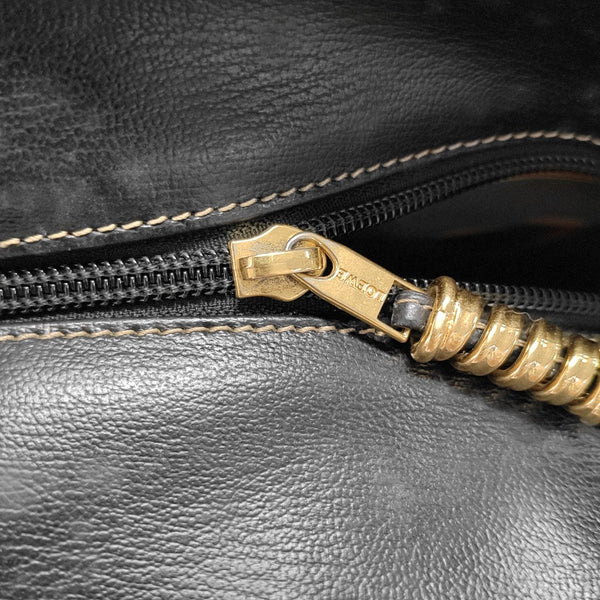 Calfskin Shoulder Bag Brown