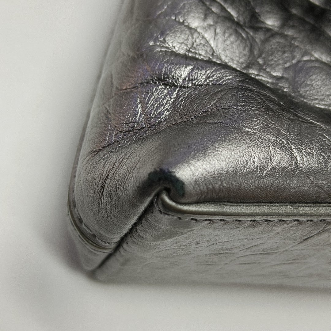 Downtown Calfskin Silver