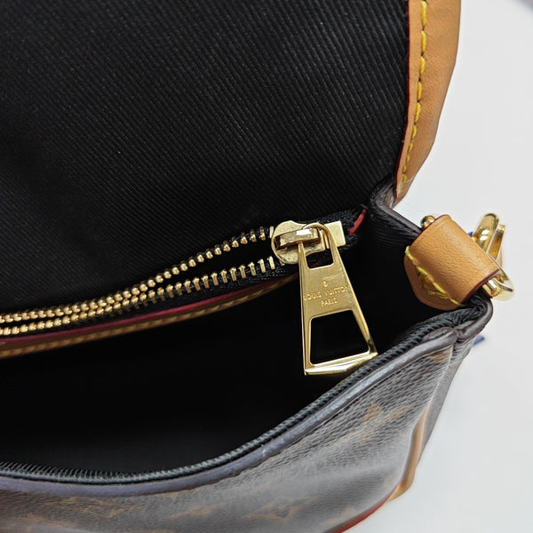 DIANE Monogram Coated Canvas Brown