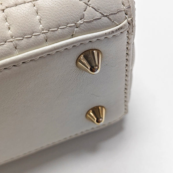 Lady Dior Cannage Lambskin White
