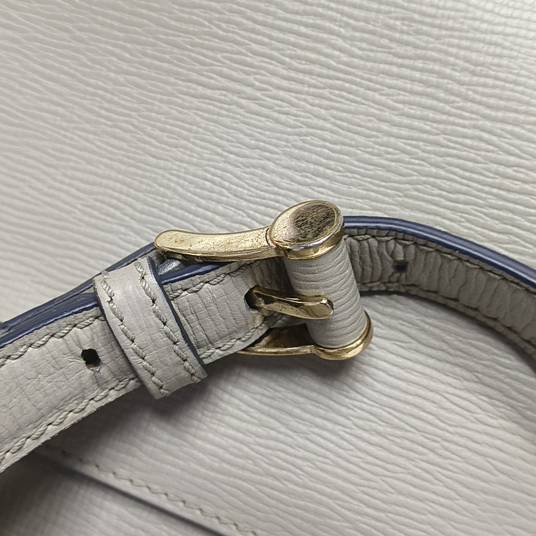 Calfskin Shoulder Bag Gray