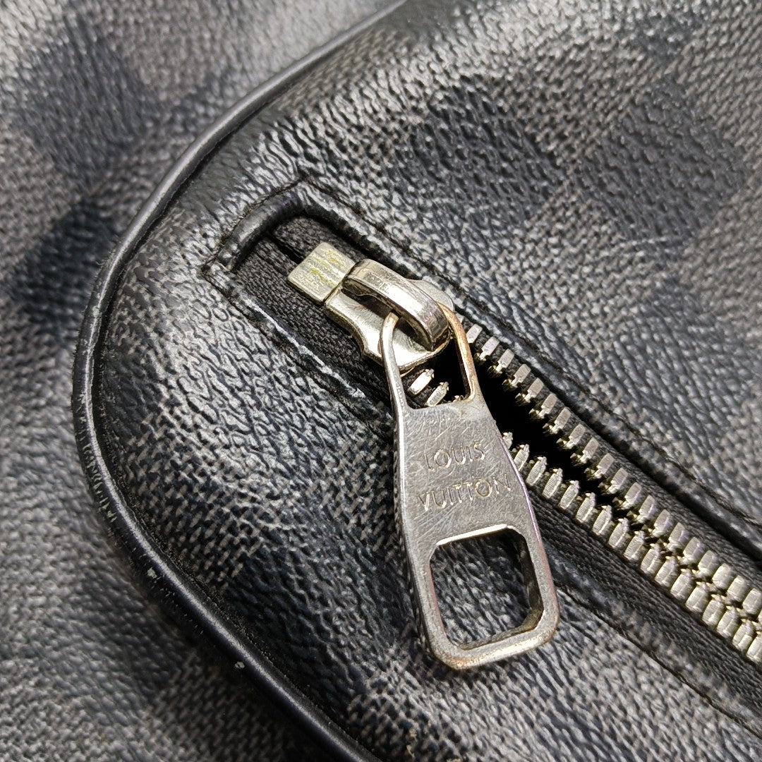 JOSH Damier Graphite Coated Canvas Gray