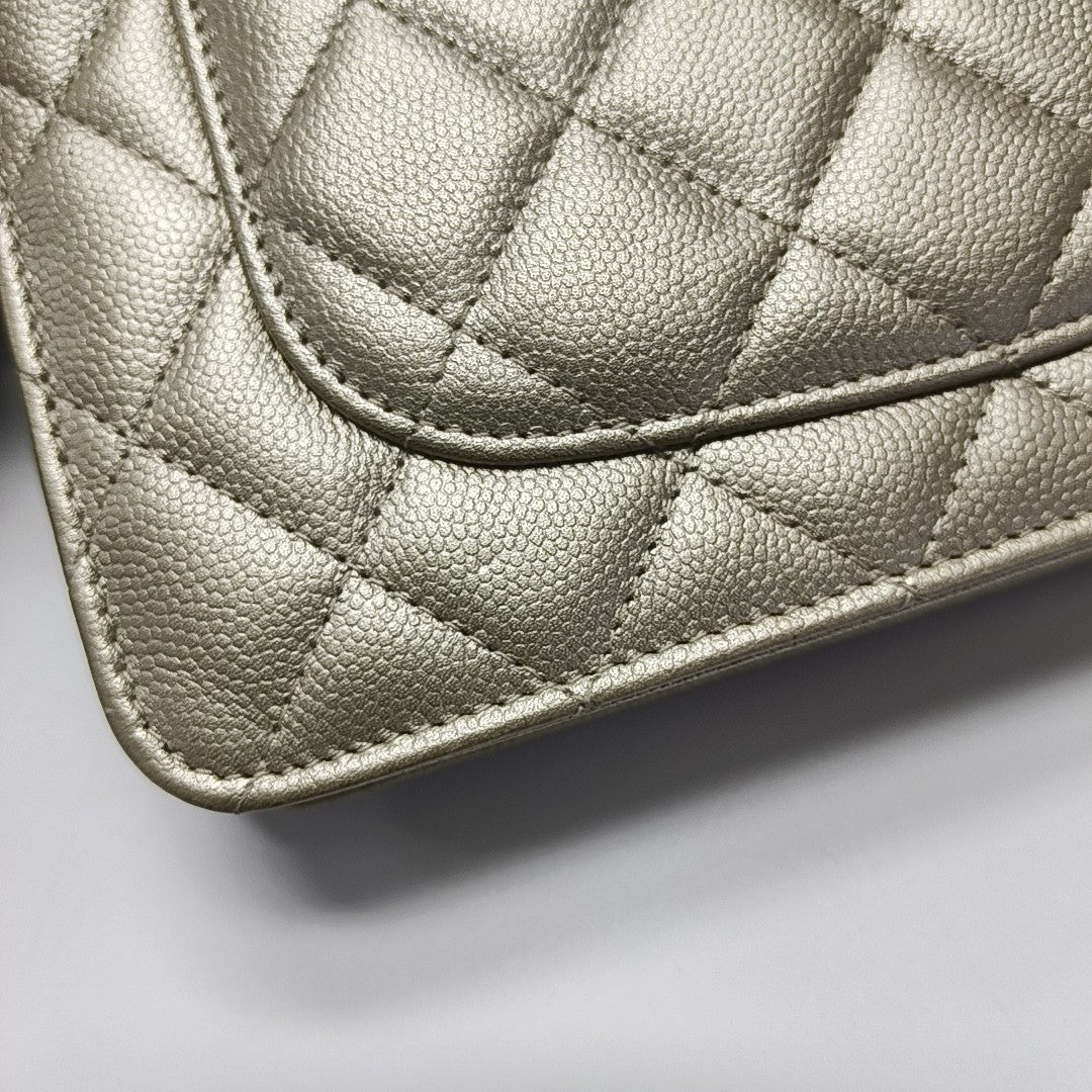WOC Quilted Calfskin Beige