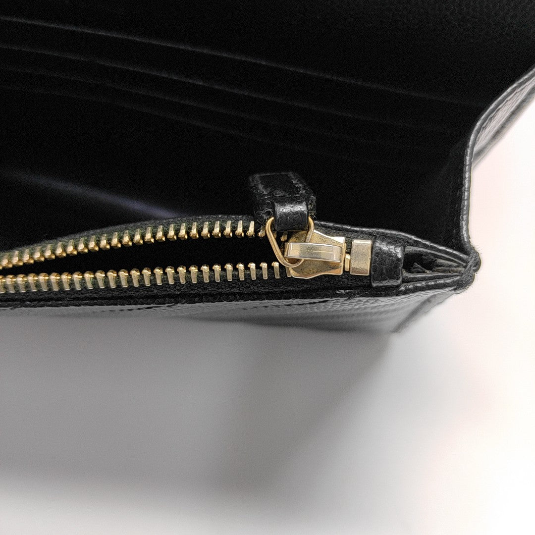 MONOGRAM WOC Chevron Calfskin Black