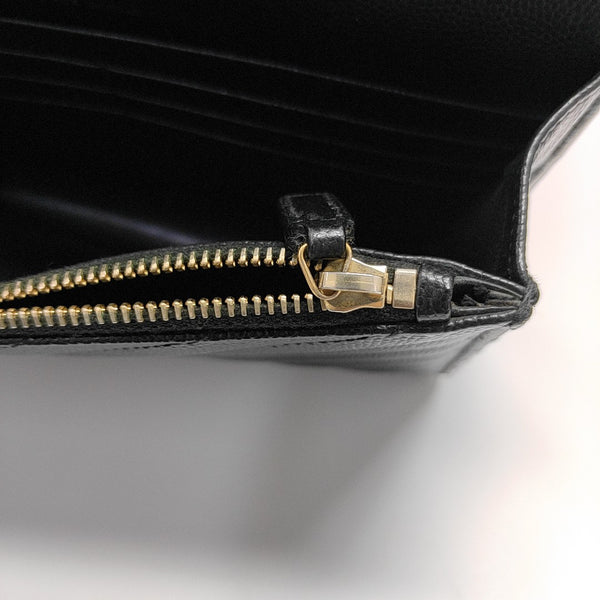 MONOGRAM WOC Chevron Calfskin Black