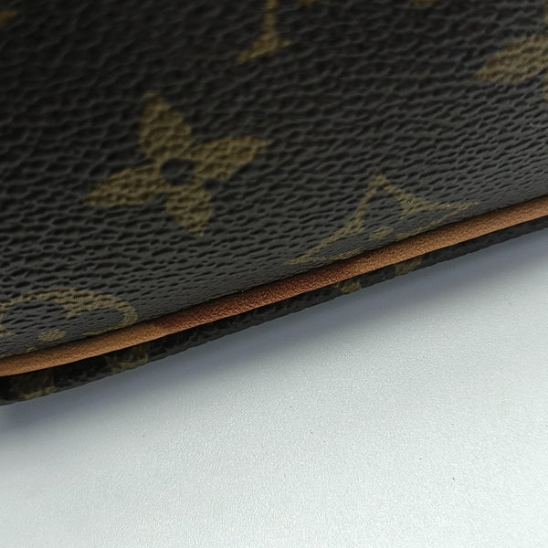 NÉONOÉ Nano Monogram Coated Canvas Brown