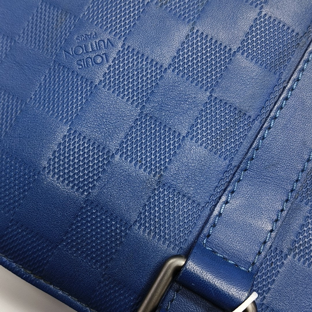 TADAO PM Damier Calfskin Blue