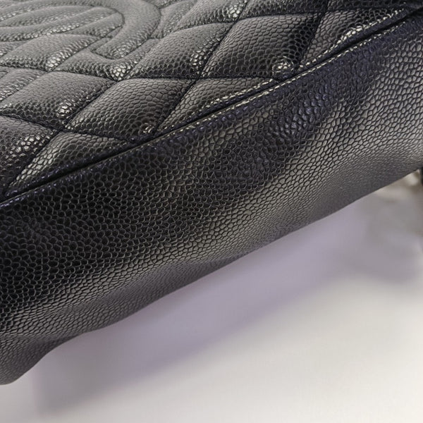 CHANEL PST Quilted Grained Calfskin Black