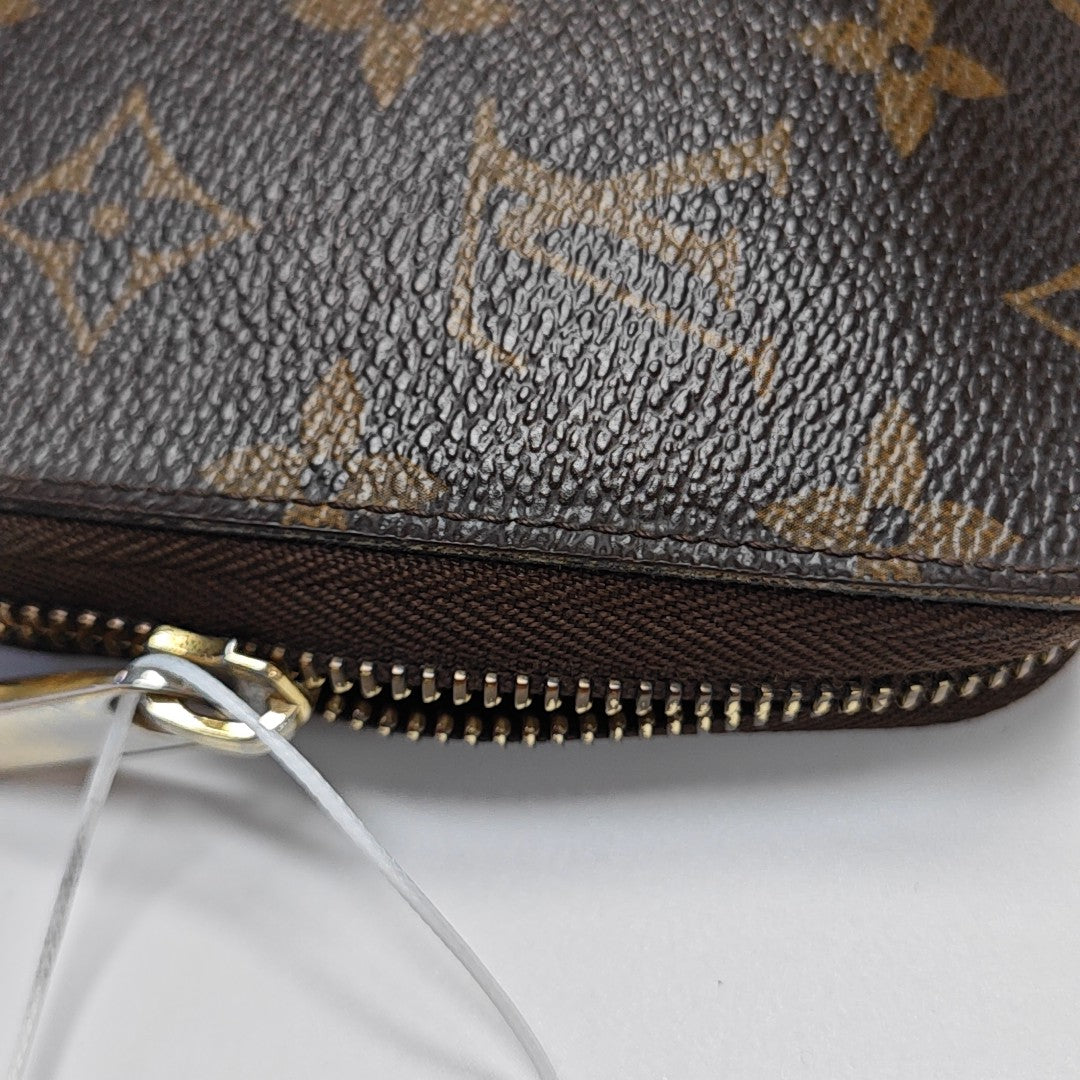 ZIPPY Monogram Coated Canvas Brown Wallet