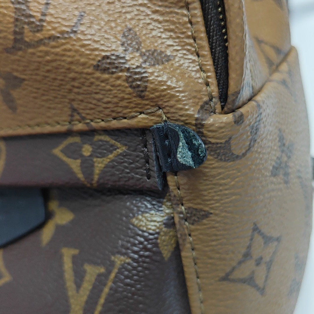 PALM SPRINGS Mini Monogram Coated Canvas Brown