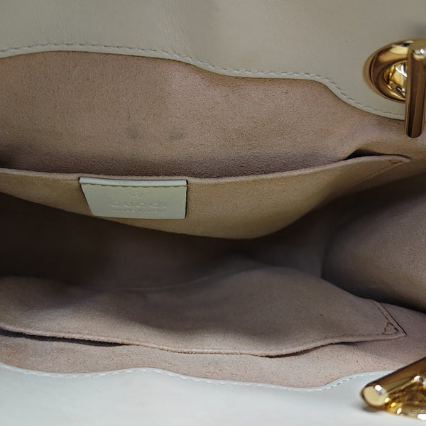 Padlock Small Monogram Coated Canvas Beige