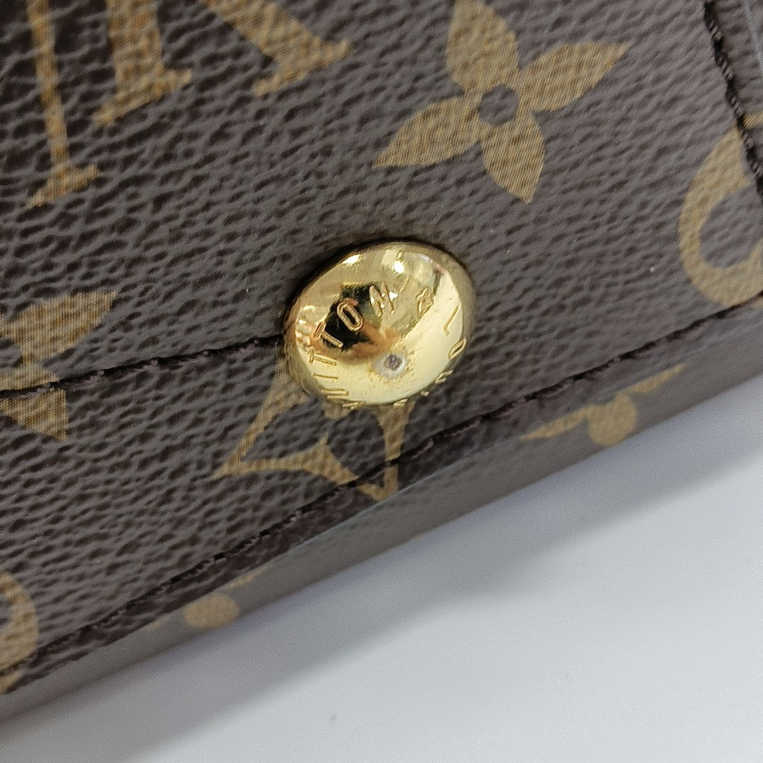 MONTAIGNE BB Monogram Coated Canvas Brown