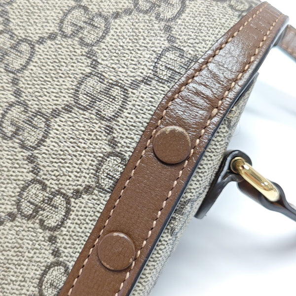 Horsebit 1955 Mini Monogram Coated Canvas Beige