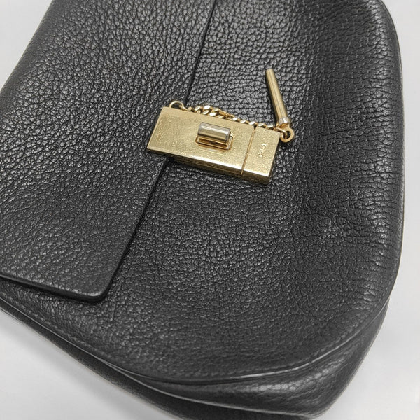 Drew Medium Calfskin Black