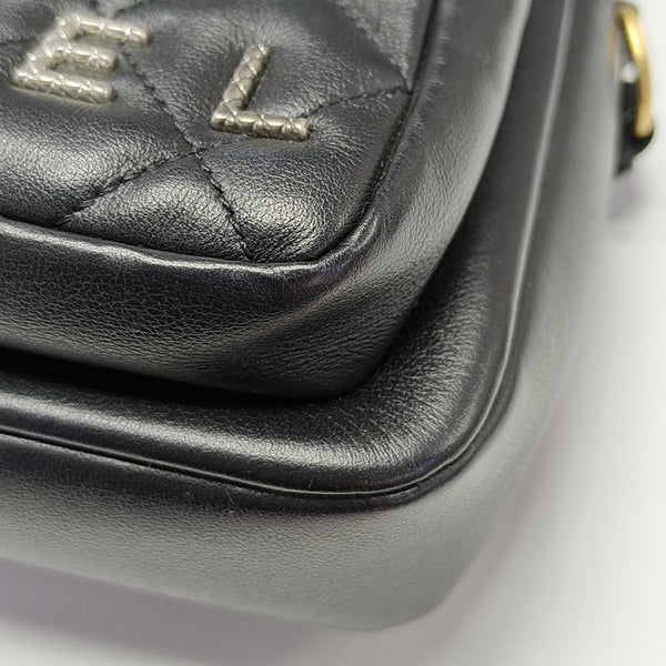 Quilted Calfskin Small Black