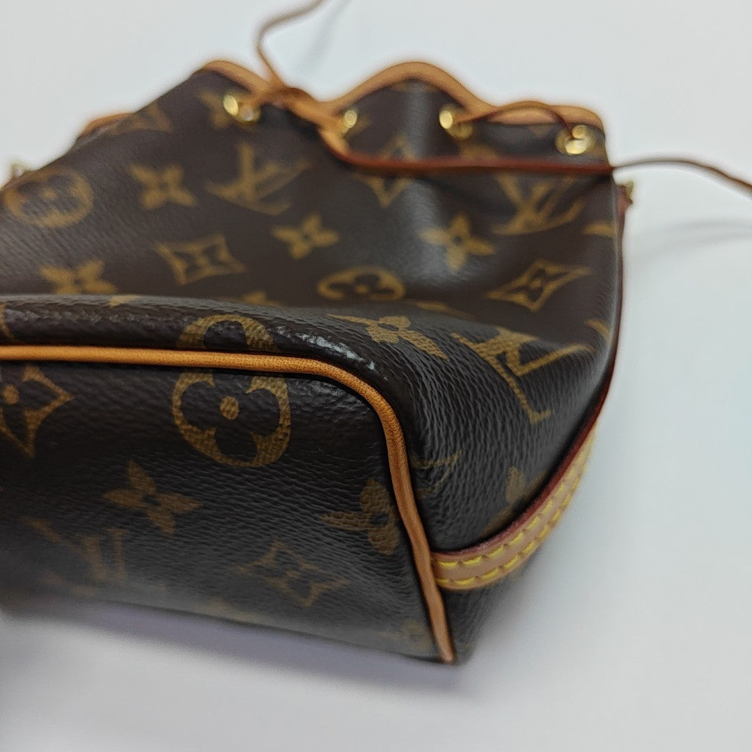 NÉONOÉ Nano Monogram Coated Canvas Brown