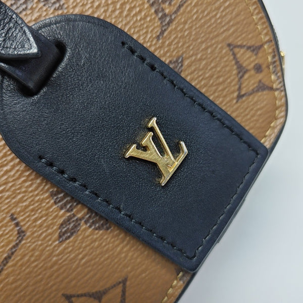 BOITE CHAPEAU Mini Monogram Coated Canvas Brown