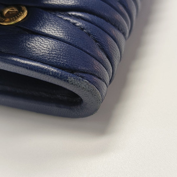 Quilted Lambskin Shoulder Bag Blue