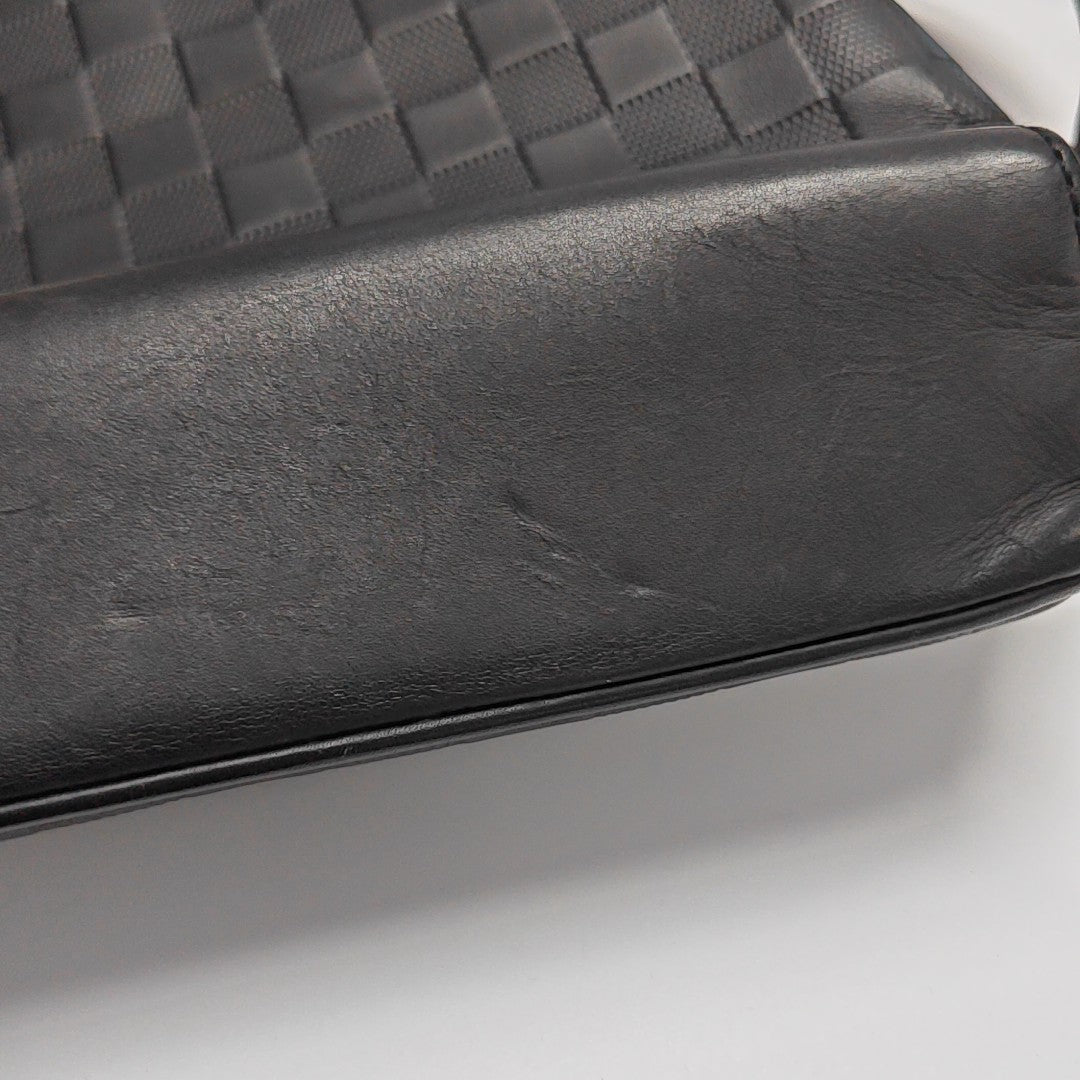 DISTRICT PM Damier Graphite Calfskin Black