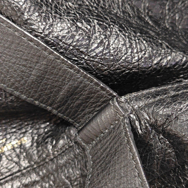 Lambskin Tote Bag Black