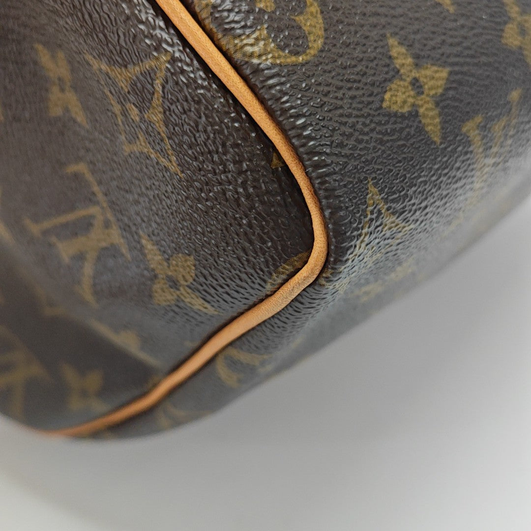 SPEEDY 25 Monogram Coated Canvas Brown