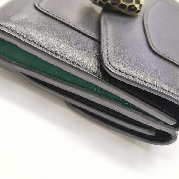 SERPENTI FOREVER Calfskin Black Wallet