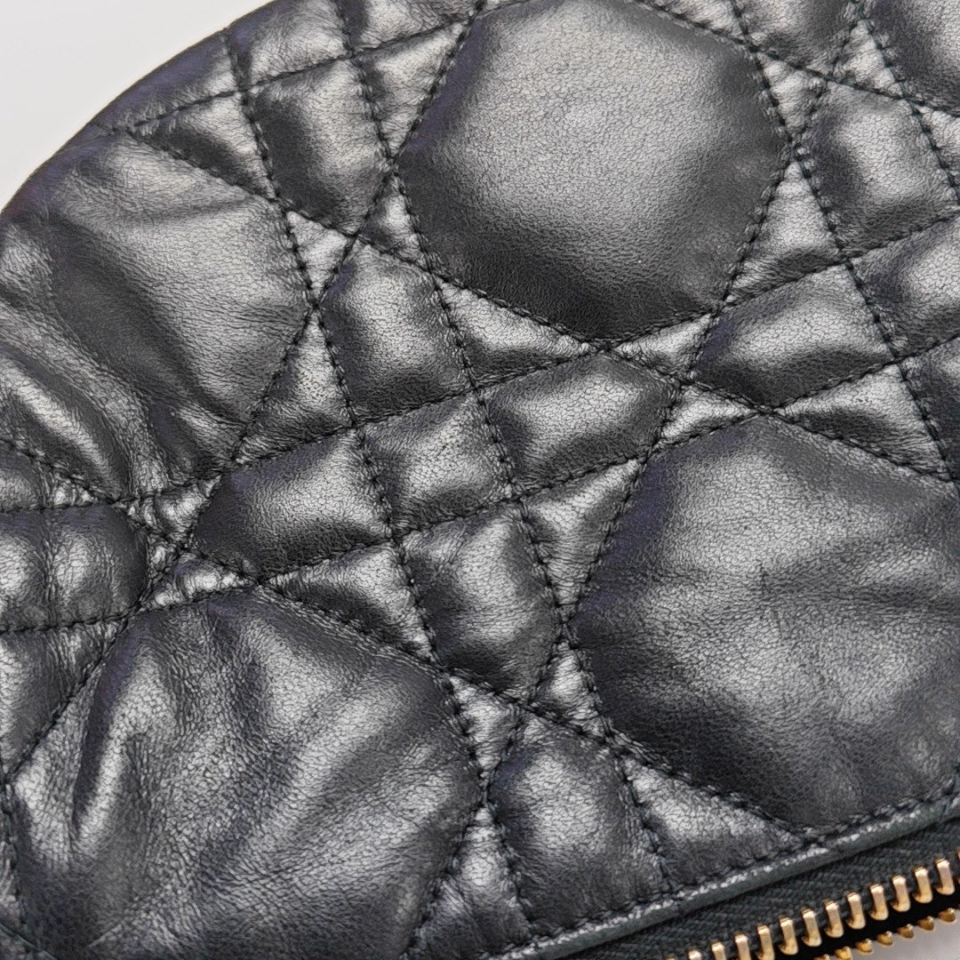 Dior Vibe Hobo Quilted Lambskin Black