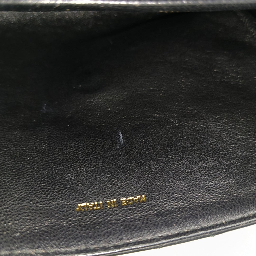 Quilted Calfskin Shoulder Bag Black