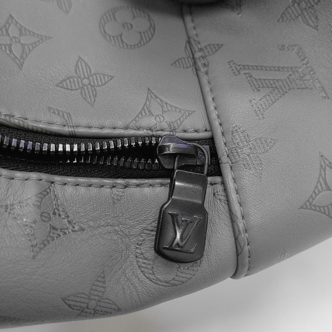 RACER Monogram Calfskin Gray