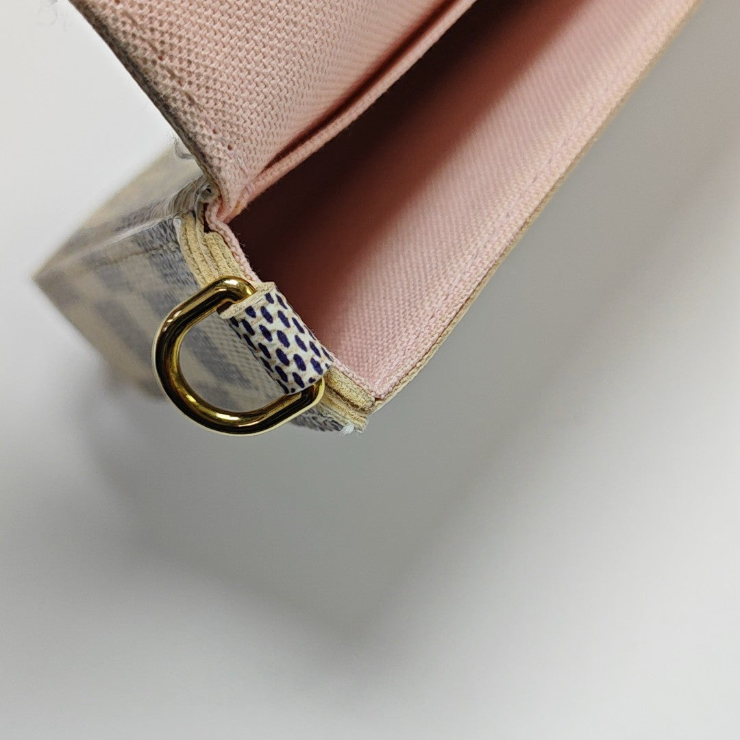 FÉLICIE Damier Azur Coated Canvas White