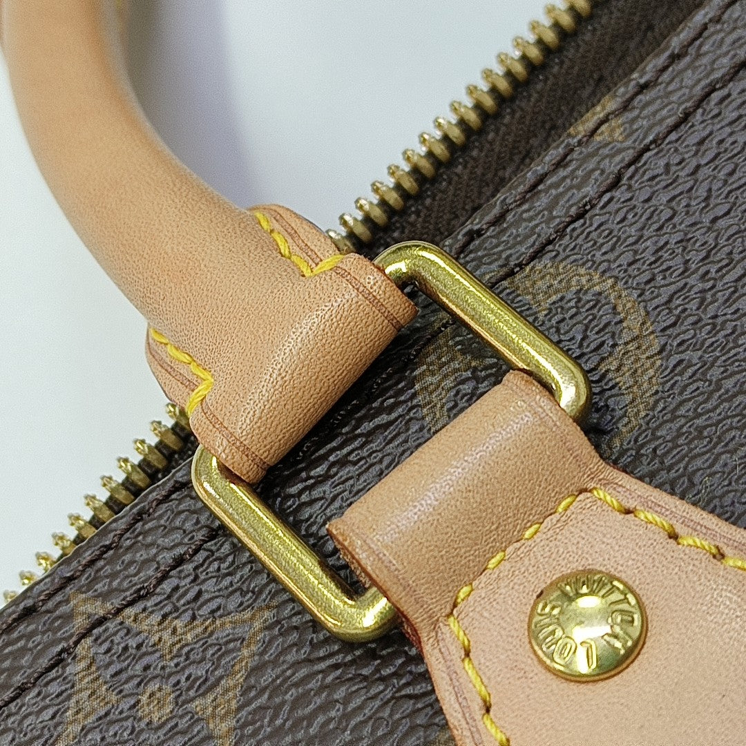 SPEEDY 25 Monogram Coated Canvas Brown