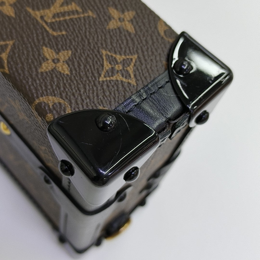 PETITE MALLE Monogram Coated Canvas Brown