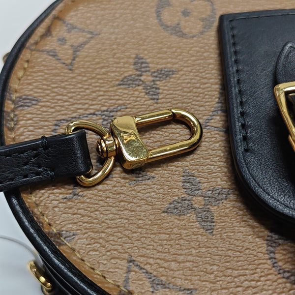 BOITE CHAPEAU Mini Monogram Coated Canvas Brown