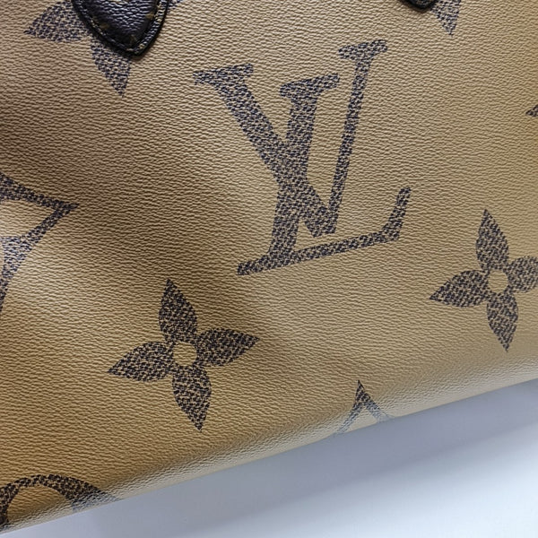 ONTHEGO MM Monogram Coated Canvas Brown