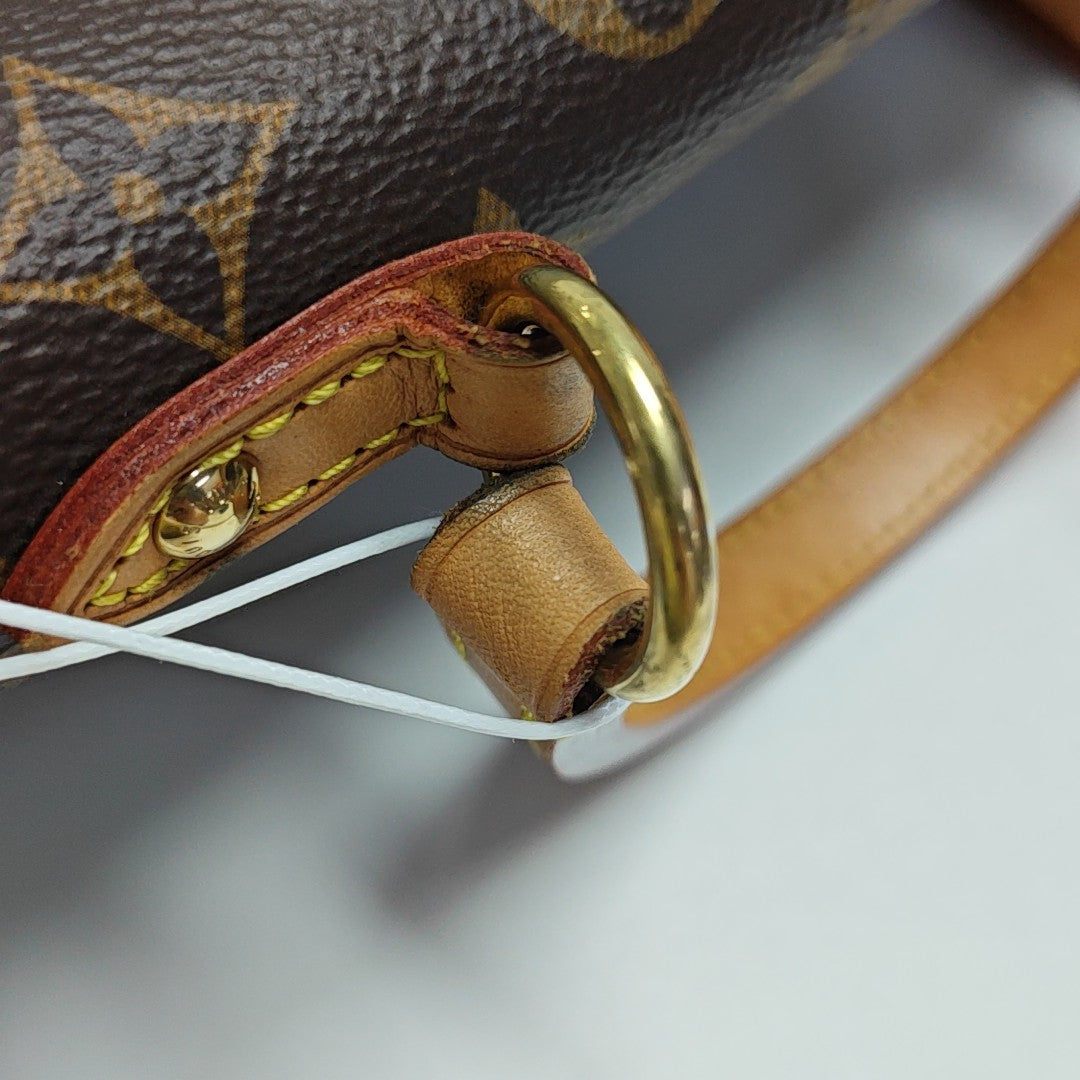 CLUNY PM Monogram Coated Canvas Brown