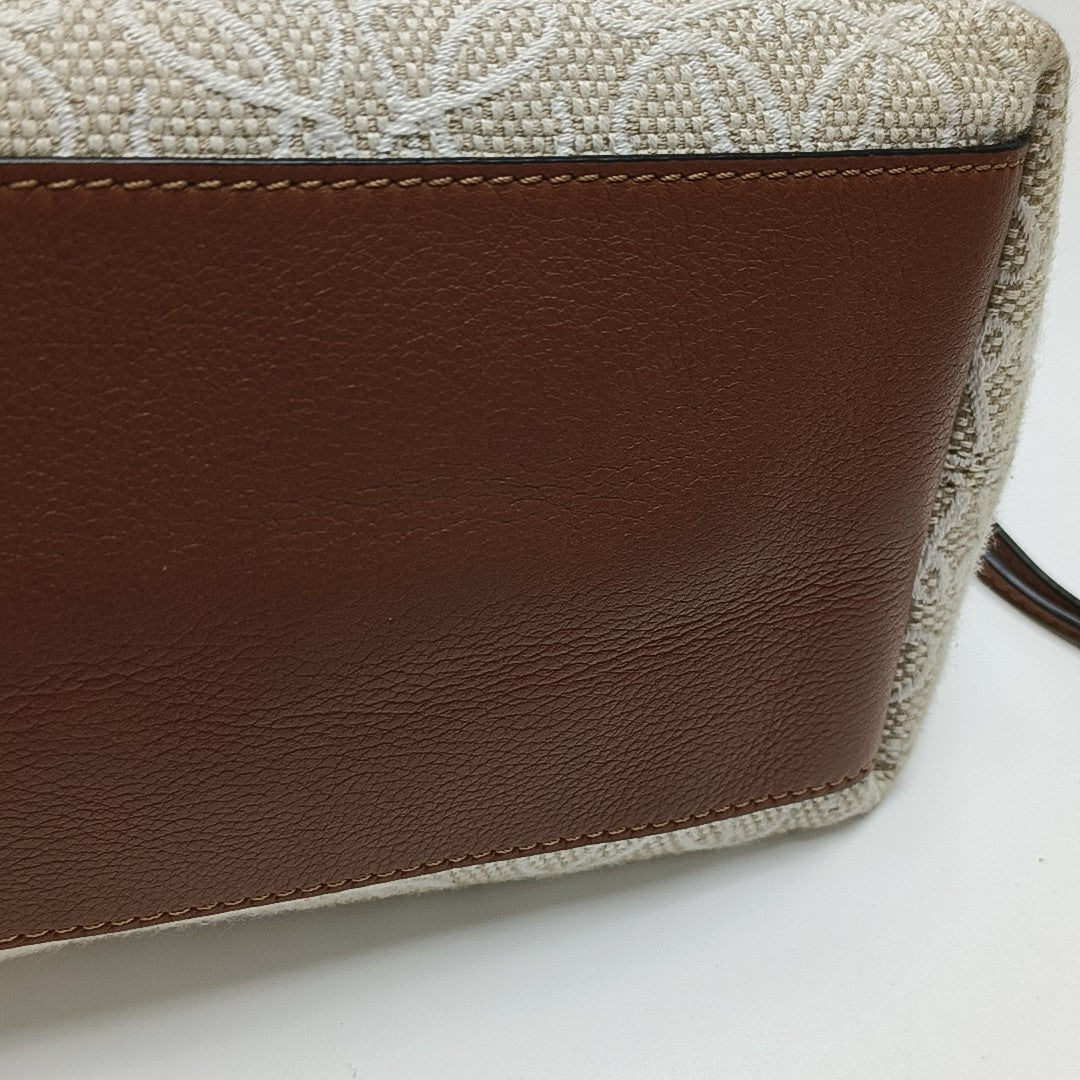 Anagram Small Monogram Canvas Beige