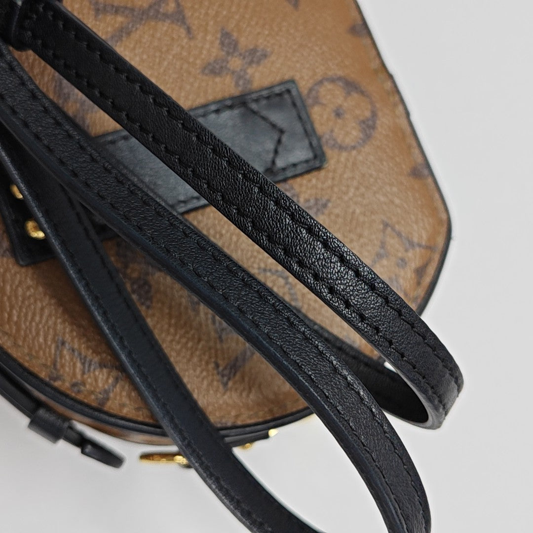 BOITE CHAPEAU Mini Monogram Coated Canvas Brown