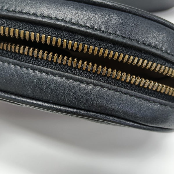 GG Marmont Super Mini Quilted Calfskin Black