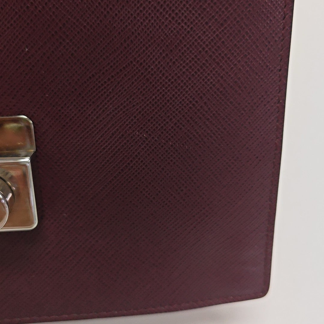 Sound Bag Saffiano Calfskin Red