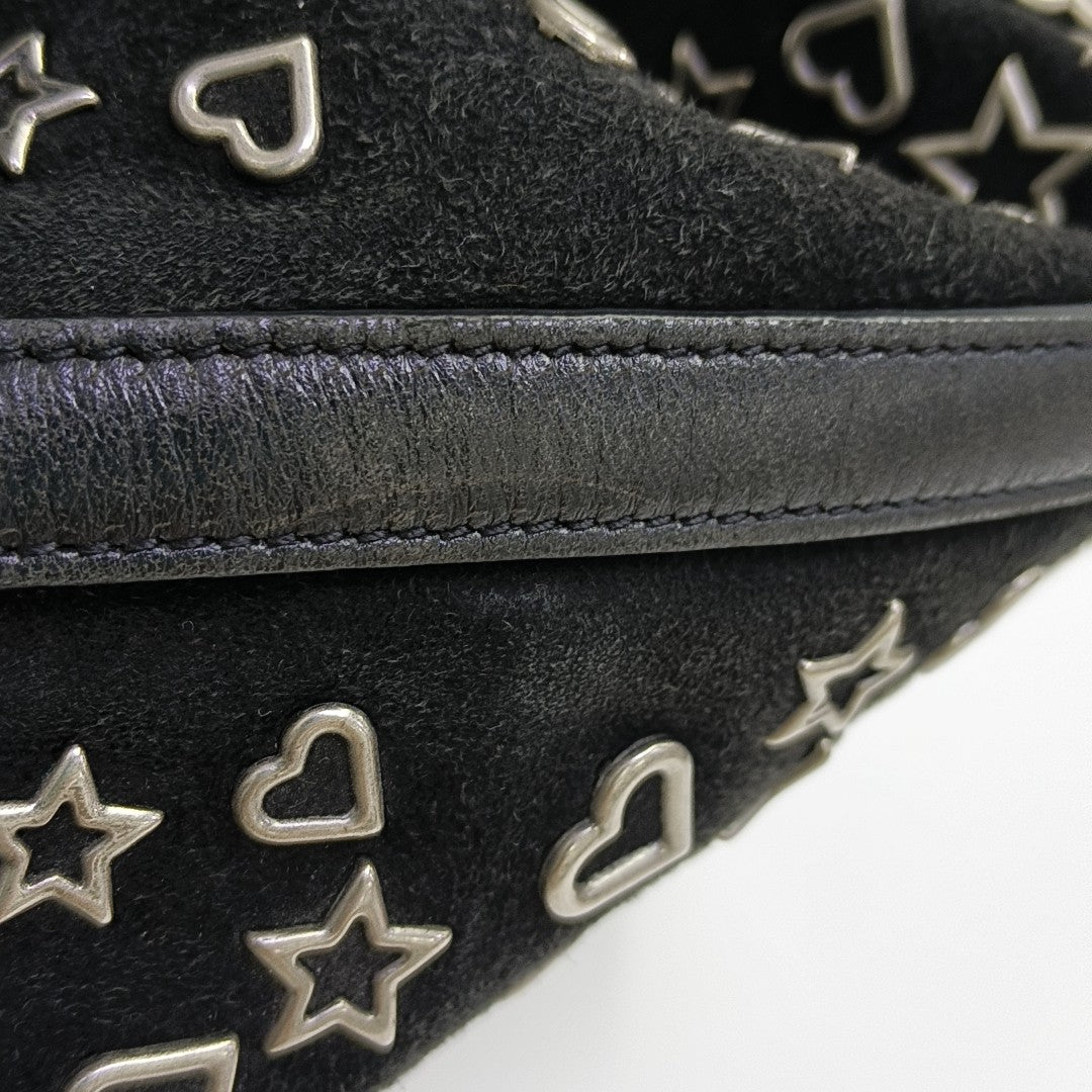Suede Bucket Bag Black