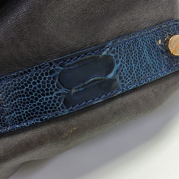 Calfskin Top Handle Bag Brown
