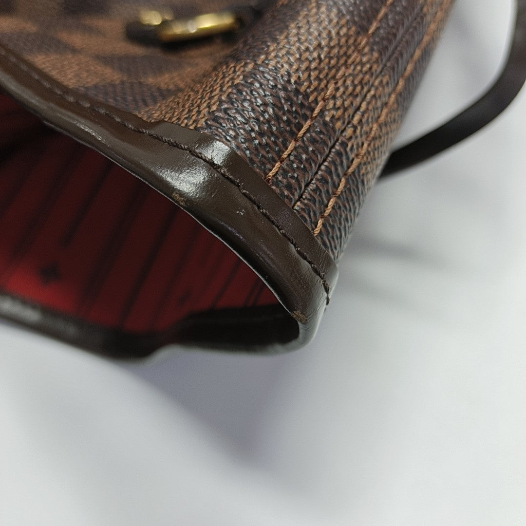 NEVERFULL MM Damier Ebene Coated Canvas Brown