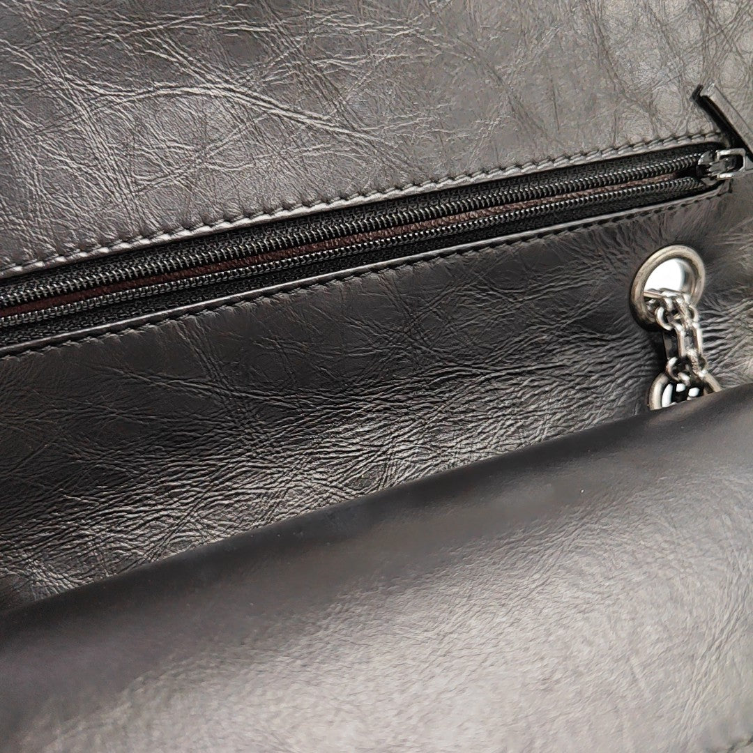 2.55 225 Quilted Calfskin Black